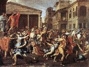 The Rape of the Sabine Women af POUSSIN, Nicolas